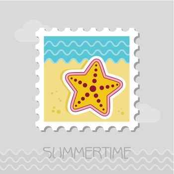 Starfish flat stamp