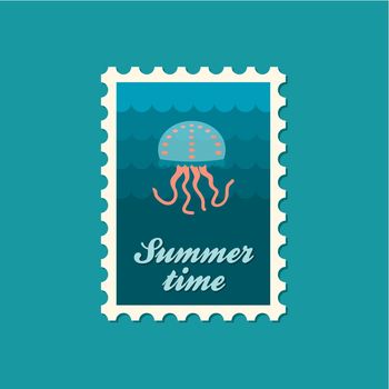 Jellyfish flat stamp