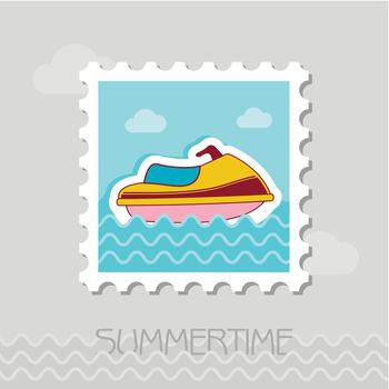 Jet Ski flat stamp