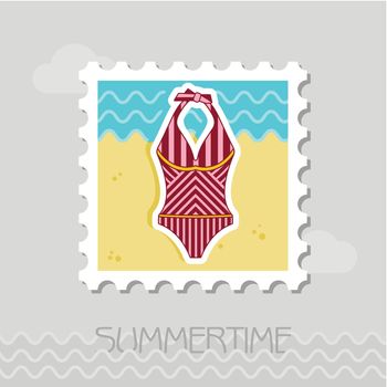Swimsuit flat stamp