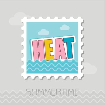 Heat flat stamp