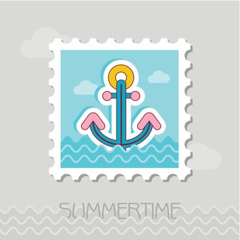 Anchor flat stamp