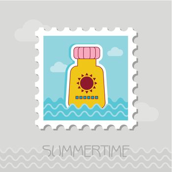 Sunscreen flat stamp