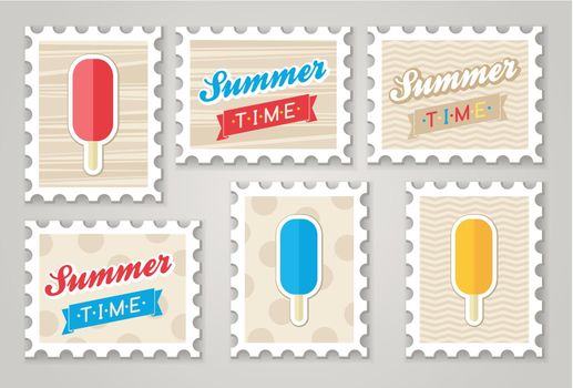 Summer stamps ice creame