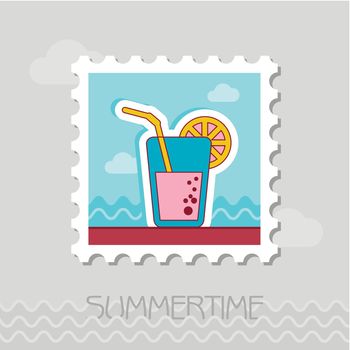 Cocktail flat stamp