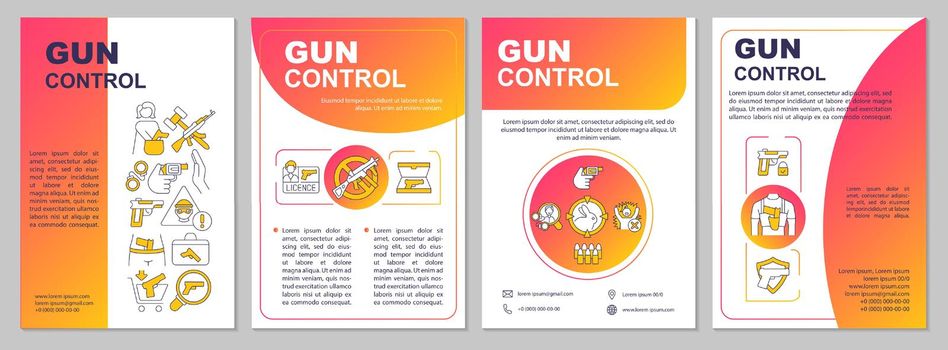 Firearms regulation brochure template