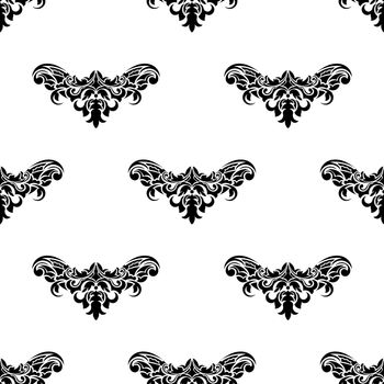 Seamless pattern with retro ornament antique style. Good for mural wallpaper, fabric, postcards and printing.