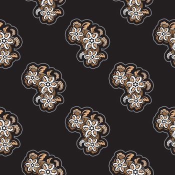 Seamless pattern with antique style ornament. Good for backgrounds and prints. Vector illustration