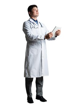 doctor with a tablet computer
