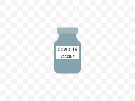 Covid-19. Vaccination, injection, inoculation icon. Vector illustration. flat design.
