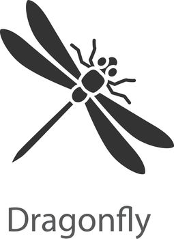 Dragonfly glyph icon