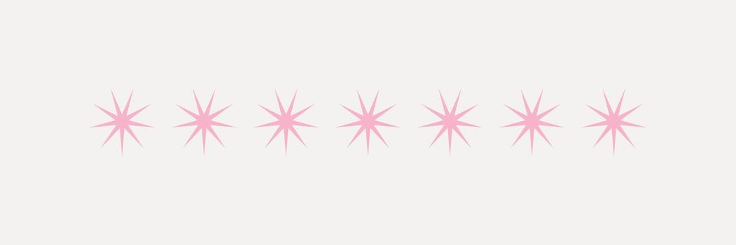 Starburst illustrator brush vector seamless pattern set