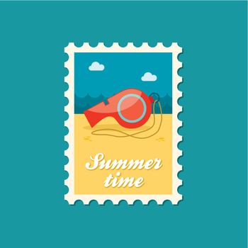 Whistle flat stamp, summertime