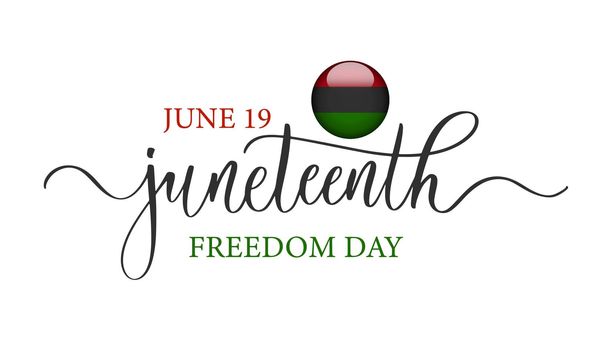 Juneteenth Freedom Day. 19 June African American Emancipation Day. Annual American holiday.