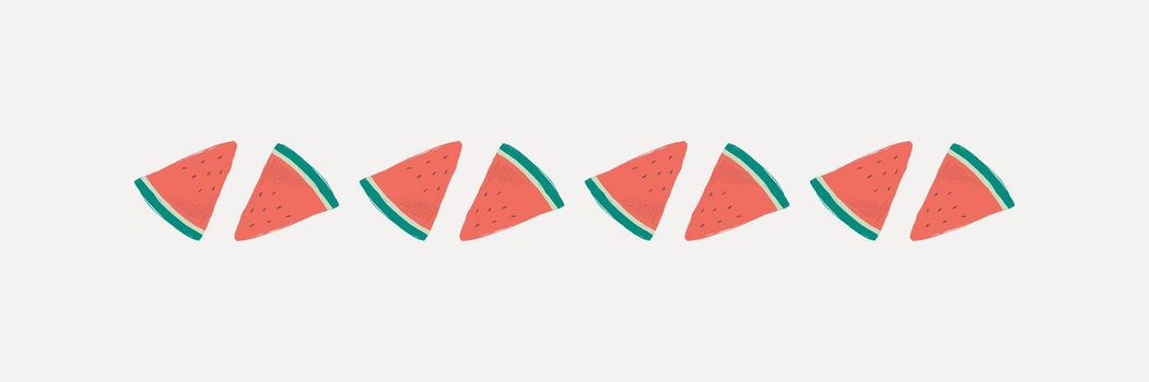 Watermelon illustrator brush vector doodle seamless pattern brush set
