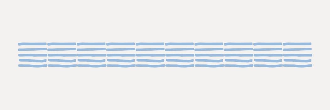 Blue stripes illustrator brush vector seamless pattern set