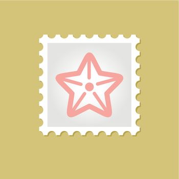 Starfishe vector stamp 