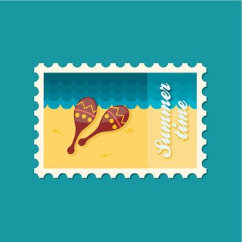 Maracas flat stamp