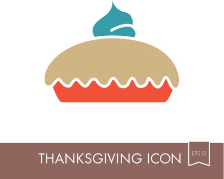 Thanksgiving Pie icon. Harvest. Thanksgiving
