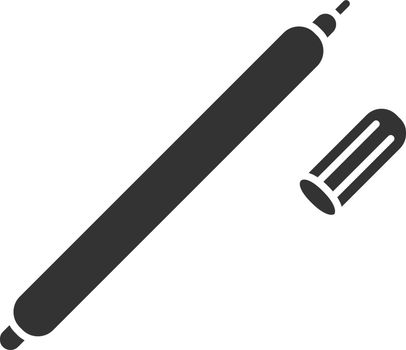 Fabric marker pen glyph icon
