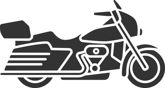 Motorbike glyph icon