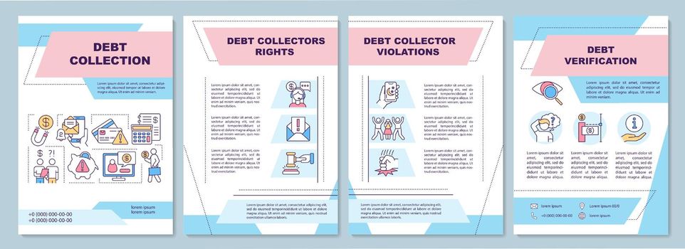 Debt collection brochure template