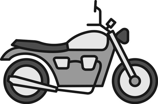 Motorbike color icon