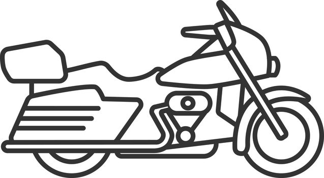 Motorbike linear icon