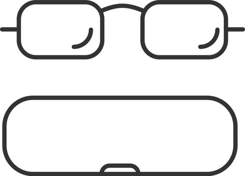 Eyeglasses case linear icon