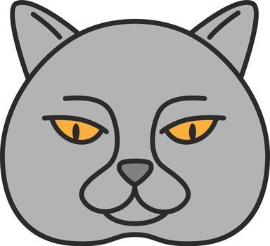 British shorthair cat color icon