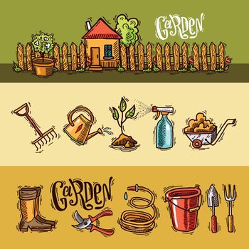 doodle icons garden