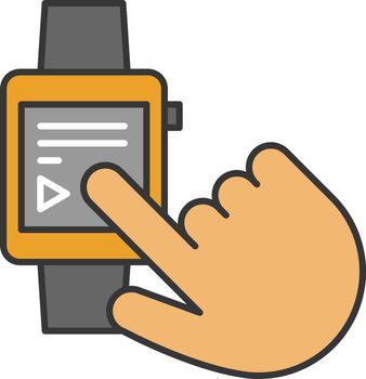 Smartwatch color icon