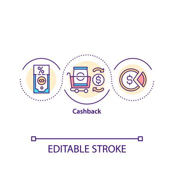 Cashback concept icon