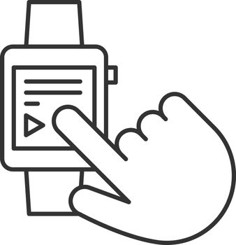 Smartwatch linear icon