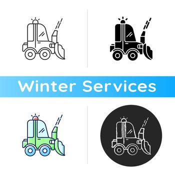 Snow blowing icon