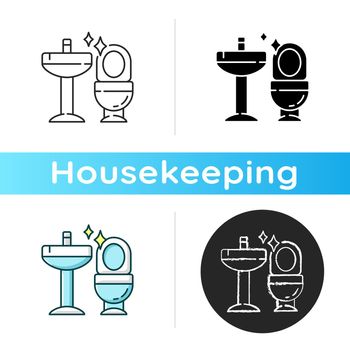 Cleaning bathroom icon