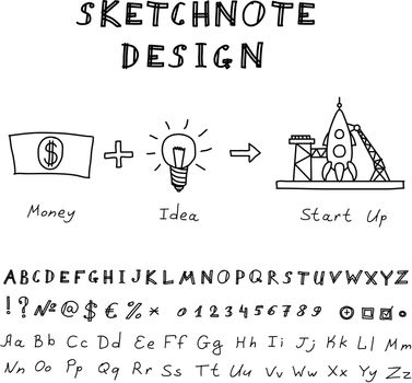 Vector Doodle Start Up Design