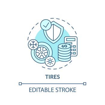 Tires concept icon