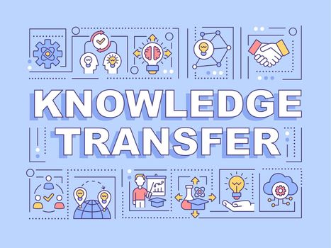 Knowledge transfer word concepts banner