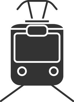 Tram glyph icon