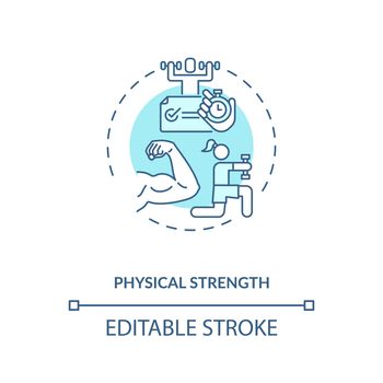 Physical strength concept icon