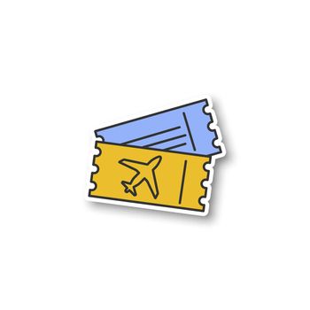 Airplane tickets patch
