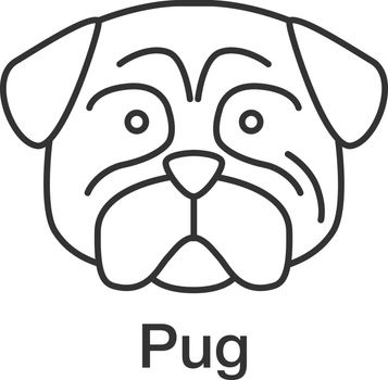 Pug linear icon