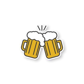Toasting beer glasses patch
