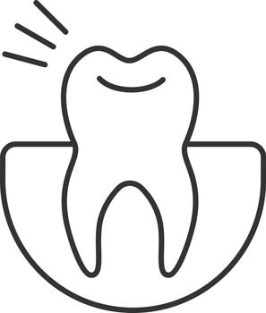 Toothache linear icon