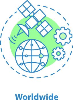 Worldwide access concept icon