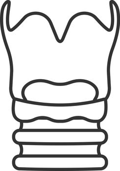Larynx linear icon