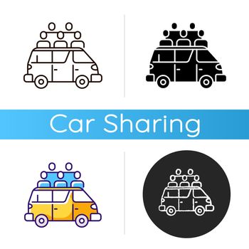 Share taxi icon