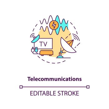 Telecommunications concept icon