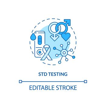 STD testing concept icon